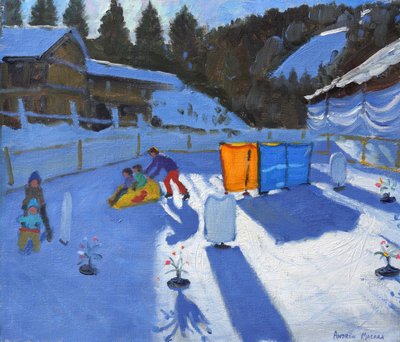 Kinder-Eisbahn, Clusaz, 2014 von Andrew Macara